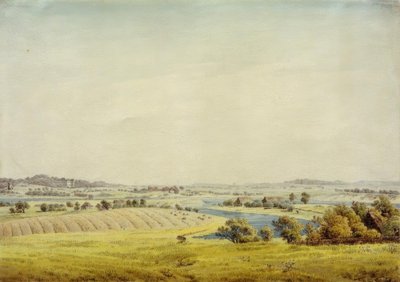 Rügen Landscape (View of Putbus) by Caspar David Friedrich